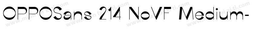OPPOSans 214 NoVF Medium字体转换